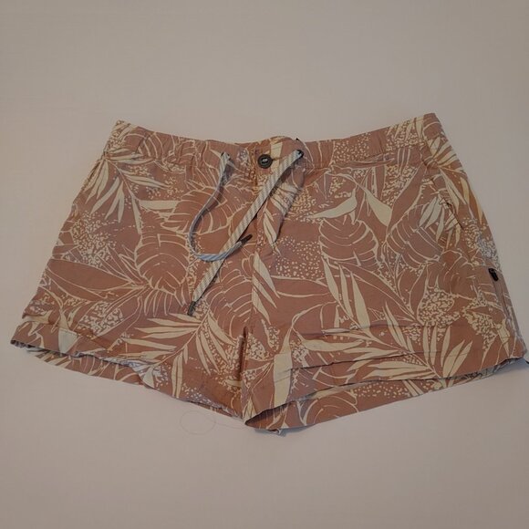 Vuori Ripstop Shorts In Pink Salt Rainforest Print Size XL - Picture 10 of 12